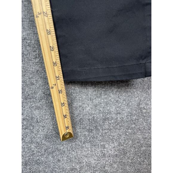 Hill City Everyday Pants Men's 31X32 Elastic Waist Black Flat Front Straight - Picture 6 of 14